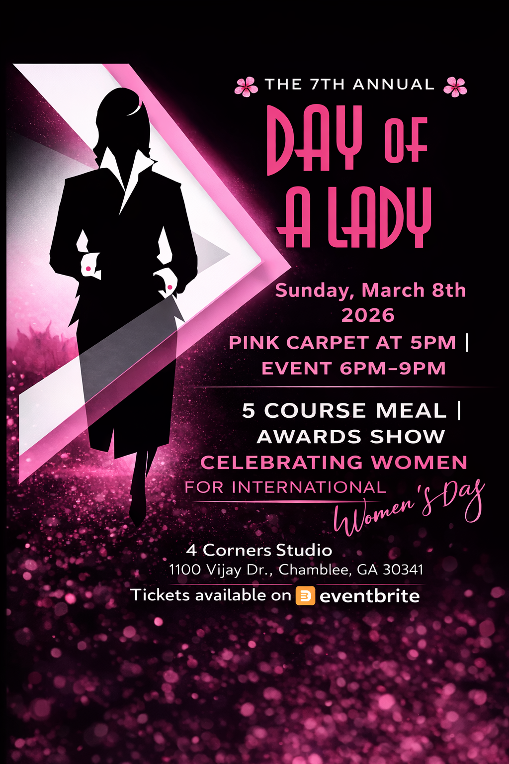 Day of a Lady Event Flyer